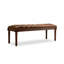 Banc en cuir de cerisier brun American Country Style pour chambre à coucher et salon