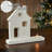 Festive Finds Tealight Holder Village House White-1232023963