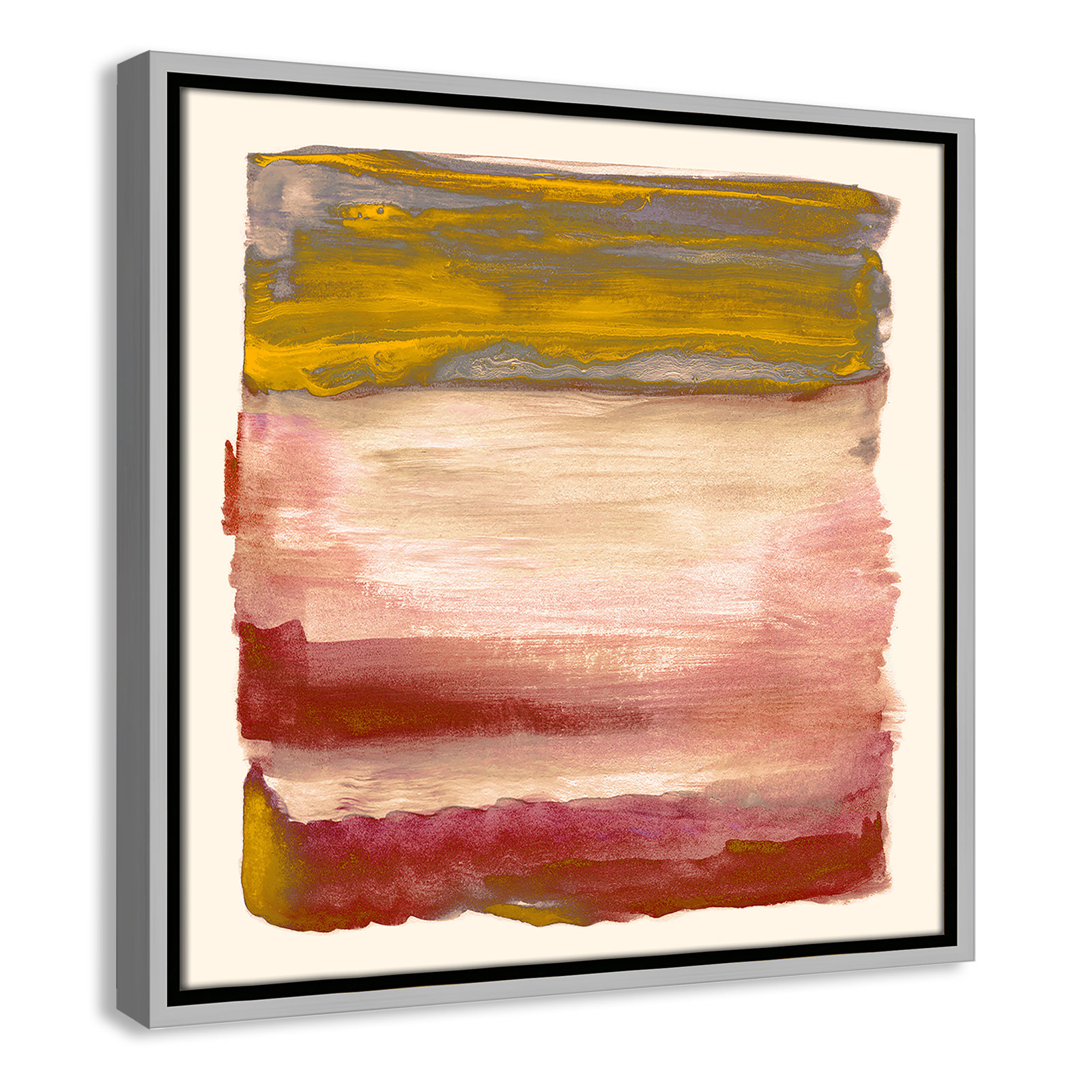 Yellow Sky I Print by Nan, 17.5" H x 17.5" W, Silver