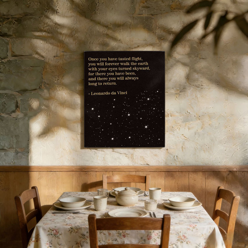 Citation d'inspiration pilote noire, toile de fond encastrée en bois, art mural 36 po x 24 po
