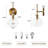 1-light Hammered Glass Wall Sconce（set of 2）