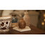Bougie parfumée en céramique chinois pour table basse - décorative pour bibliothèque, salon ou chambre - brun-1118450353