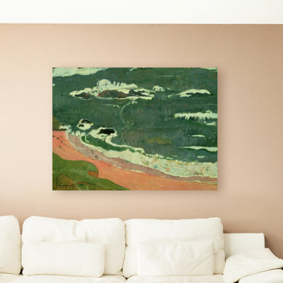 "Magoon" Beach at Le Pouldu, 1889 "par Paul Gauguin, reproduction d'art sur toile tendue