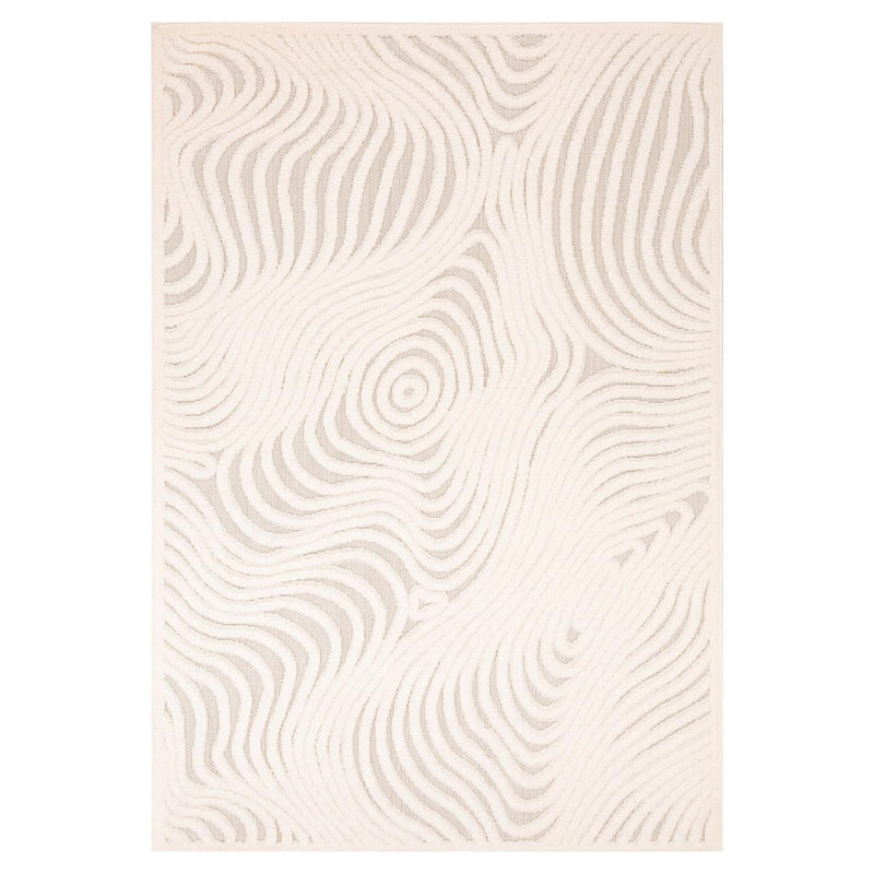 Tapis moderne à formes abstraites, Rectangle 4 pi 11 po x 7 pi 2 po