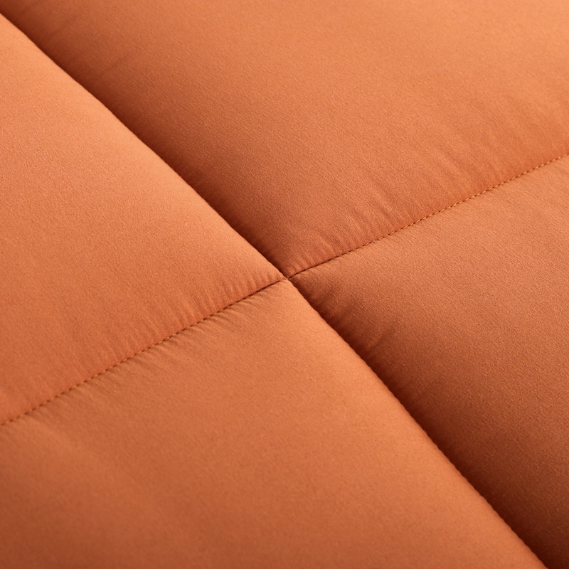 5/7 Piece Microfiber Bed-In-A-Bag Comforter Set , King Comforter + 6 Additional Pieces, Orange/Dark Gray