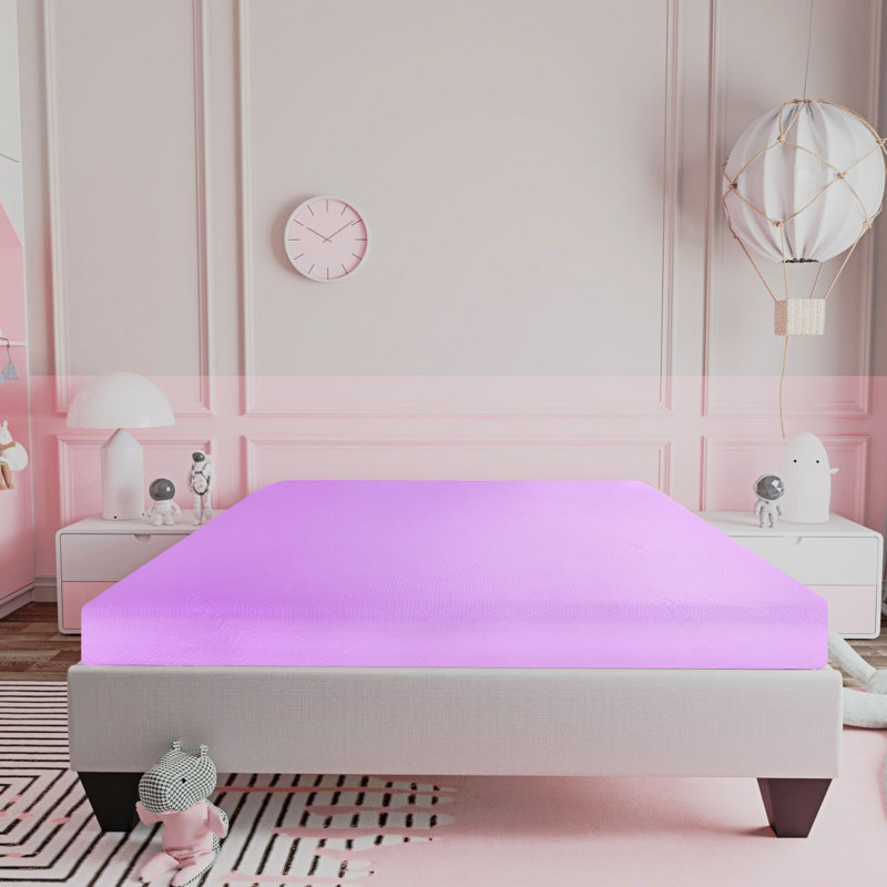 Doze Pink 6 in. Firm Gel Memory Foam Bed in a Box Mattress (set of 2), Twin