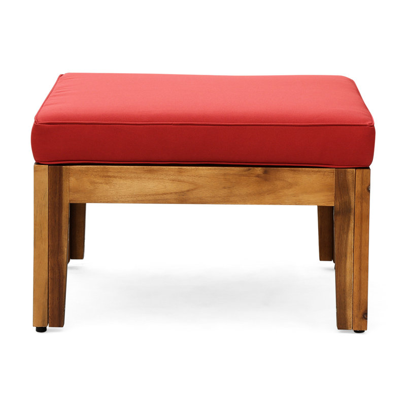 Canapé modulaire d'extérieur rouge en bois