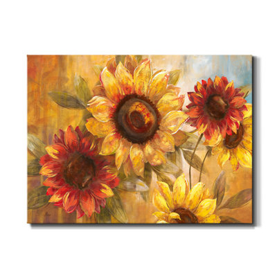 Tournesol Cheer - peinture sur toile tendue