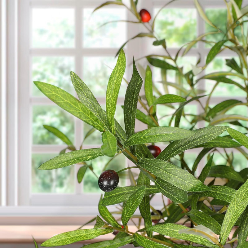 Artificial Olive Tree with Planter Natural Olive Branches