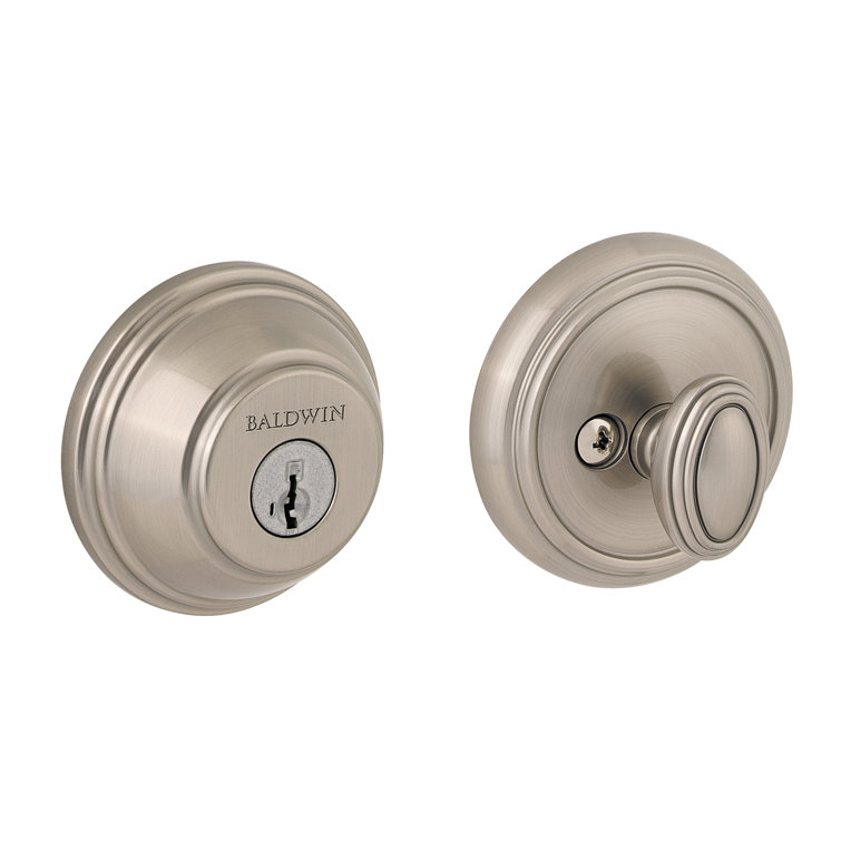 Prestige 380 Round Single Cylinder Deadbolt Featuring SmartKey® Security