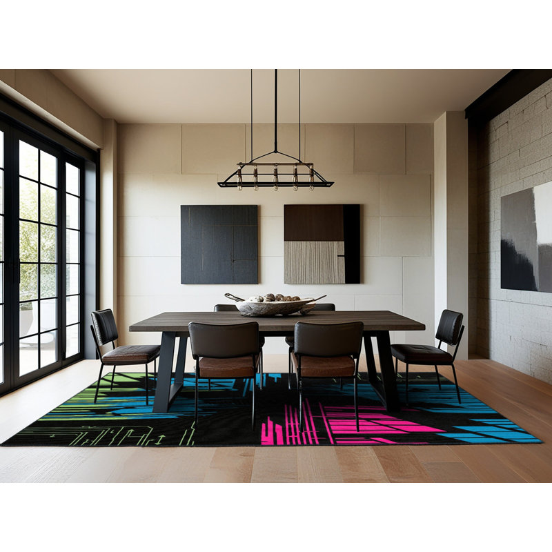 Midnight Glow Rug, Round 3'