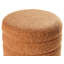 CHILLY 42cm Wide Round Solid Colour Pouffe Ottoman-605248971