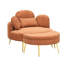Petit canapé de 61 pouces avec siège confortable et petite table de bout-783281416