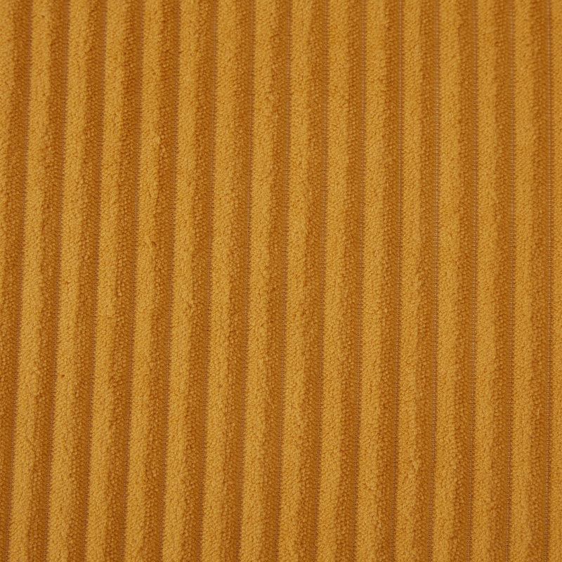 Canapé-lit moderne avec 4 coussins pour le salon, Orange Corduroy