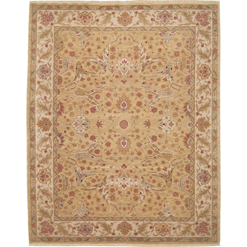 Garren Wool Floral Indoor Rug, Rectangle 7'9" x 9'9"