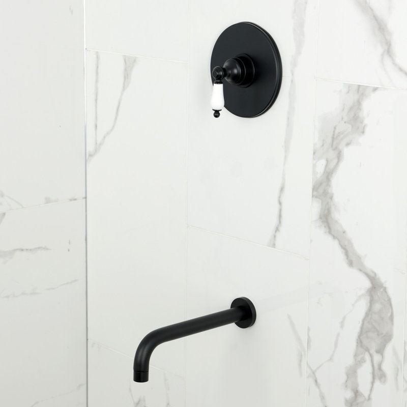 Robinet de baignoire Kingston, Noir mat
