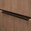 Kora Geo 24" Fluted Wall-Mounted Single Bathroom Vanity with Integrated Ceramic Top & Handles
