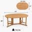 Ensemble repas d'extérieur pliable 7 pièces