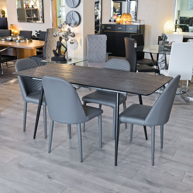 Abbottstown 4 - Person Dining Set, Black