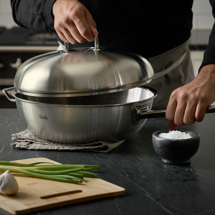 Chasseur Ensemble de wok en fonte émaillé double 16 po avec couvercle 4  pièces chasseur - Wayfair Canada