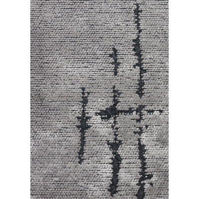 Rapture Abstract Area Rug in Gray