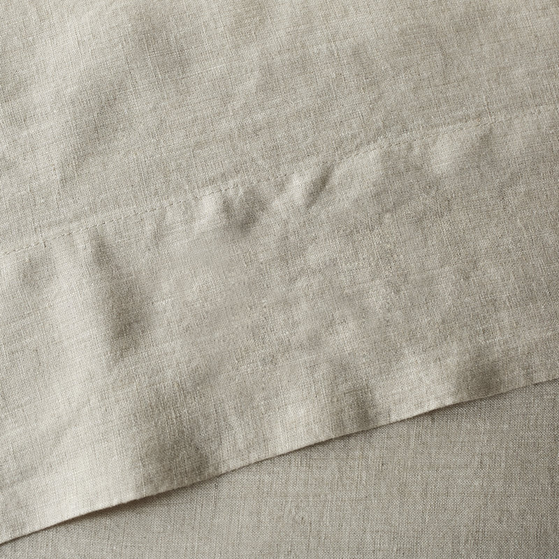 Mayer Avia Linen Sheet Set, Dark Gray, California King Sheet Set with 2 Pillowcases
