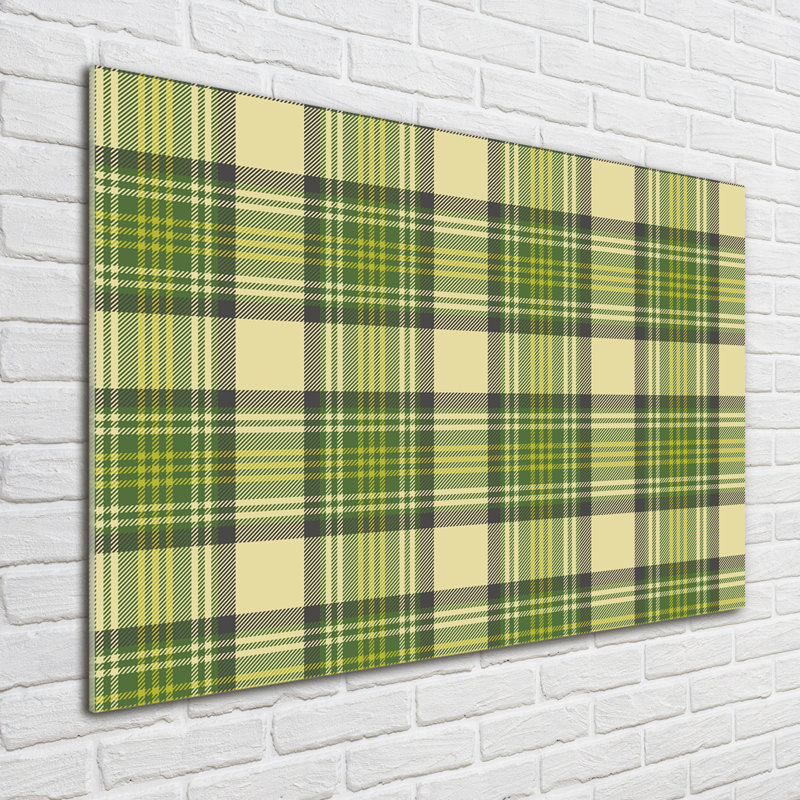 Green Trellis - No Frame Print on Glass