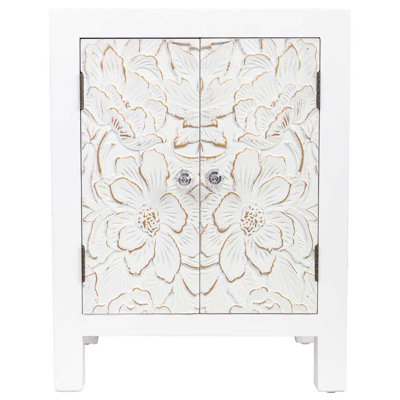 Keya 42cm W Manufactured Wood Bedside Table
