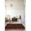 Red Theme Stripe Pattern Traditional Motif Vintage Machine Washable Decorative Rug-1427470405
