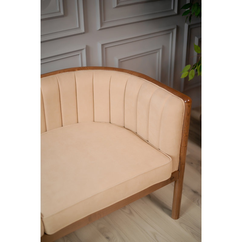 Alton Loveseat, Brown, Beige