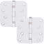 Charnières de porte à roulement à billes 4 po, angle de rayon de 5/8 po-72466573