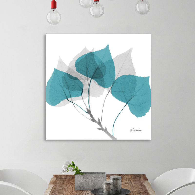 AspenE143 Teal - Wrapped Canvas Print, 76cm H x 76cm W