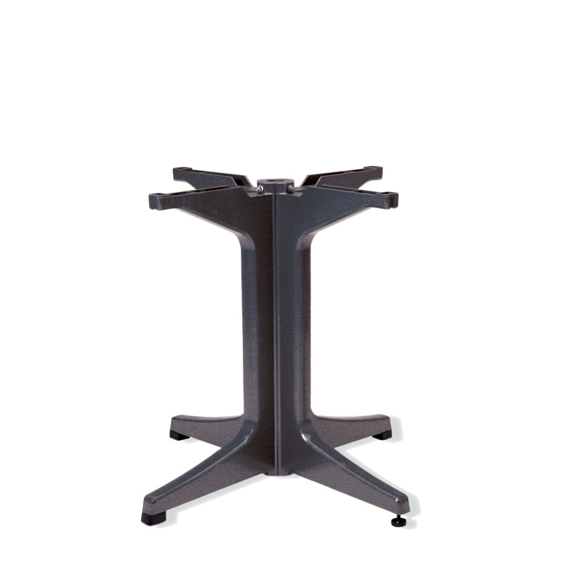 Grande base de table Grosfillex Alpha, Gris anthracite