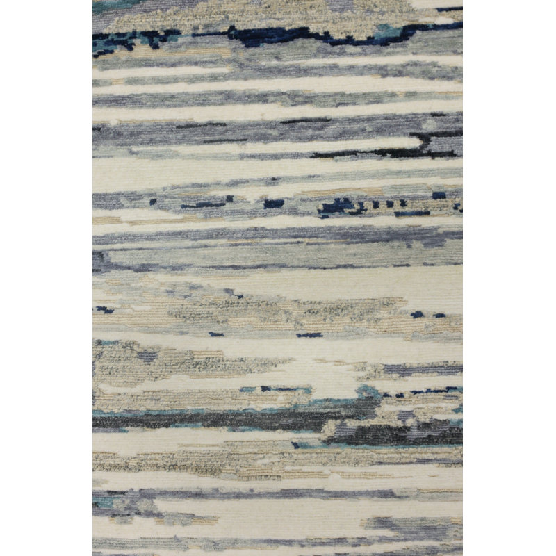 Tapis de couloir unique 2 pi 6 po x 10 pi bleu