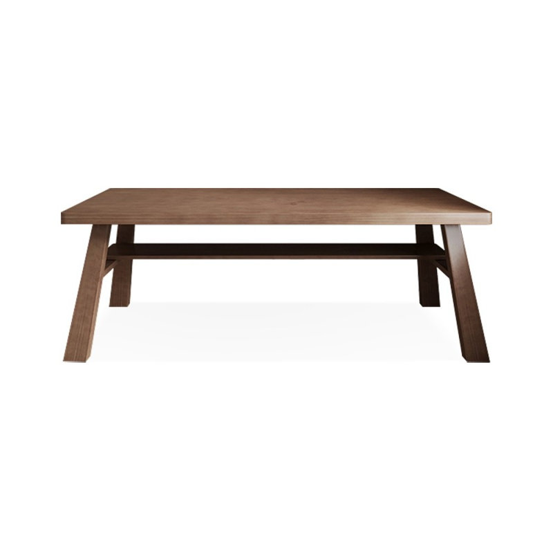 Bureaux rectangulaires en bois massif brun clair, H 29,53 po x l 78,74 po x P 31,5 po