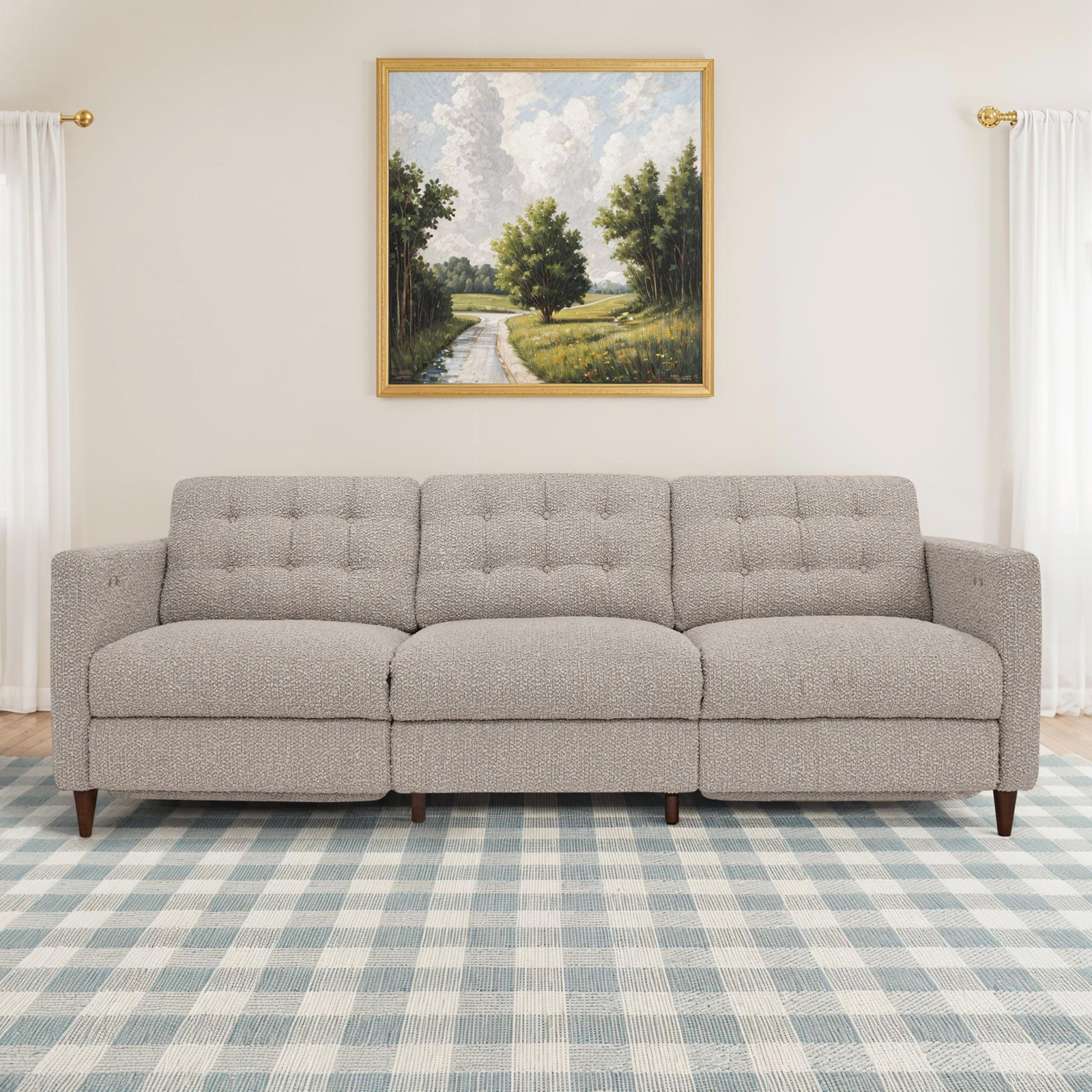 Appiah Power Recliner Sofa Warm Grey
