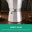 Royalford Moka Express Stovetop Coffee Maker | Aluminium Italian Coffee Maker Pot | Cafeteria Percolator for Ground Coffee Latte Mocha Cappuccino Macchiato | Gasket & Filter Included-59762475