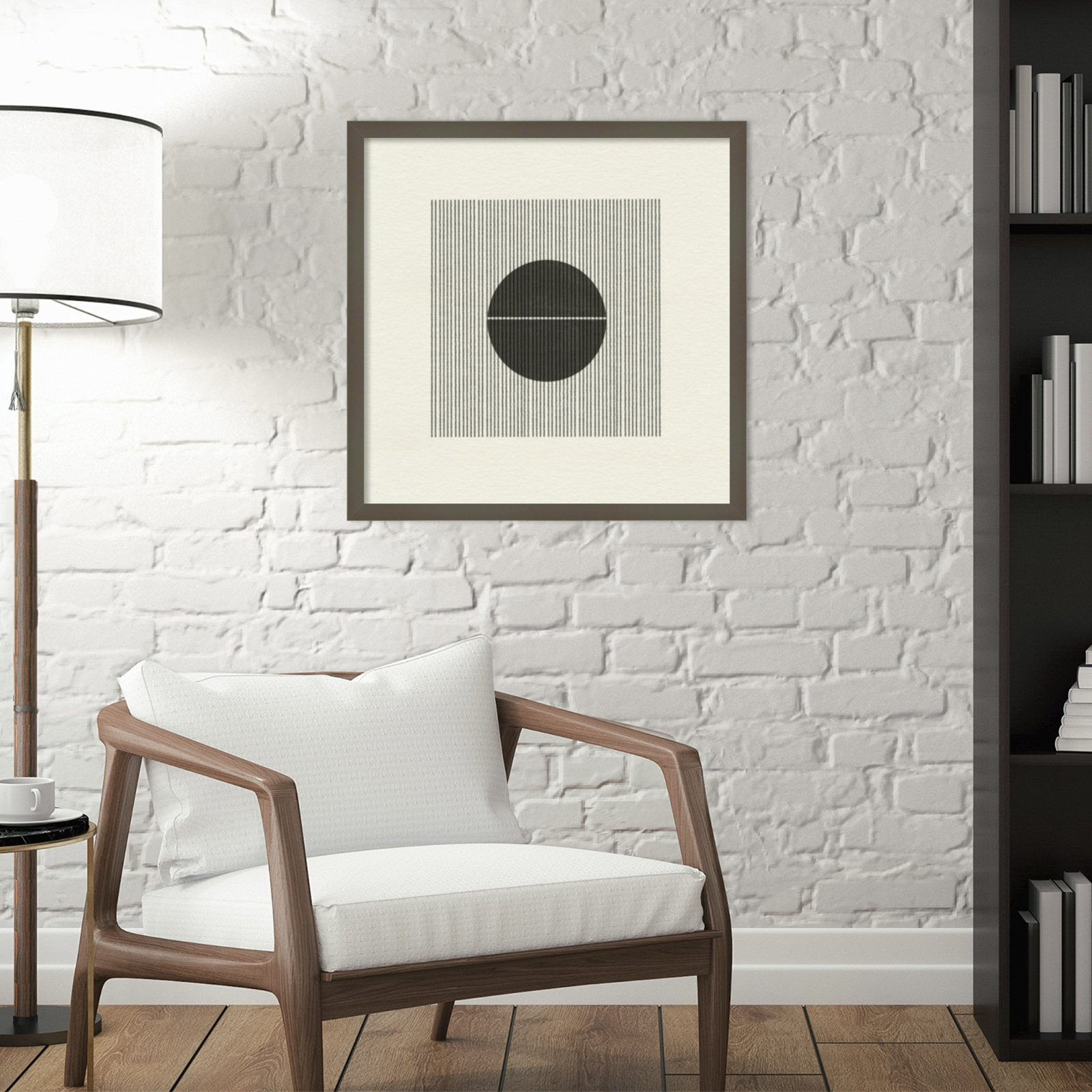 Paper Object No 5 by The Miuus Studio, 21" H x 21" W x 1" D, Gray