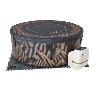 MSpa 4 - Jet ABS, Plastic Round Plug And Play Hot Tub in Brown