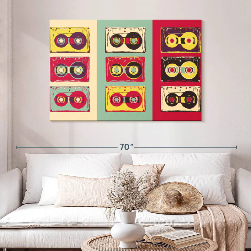 Abarca Retro Tapes, 32" H x 48" W