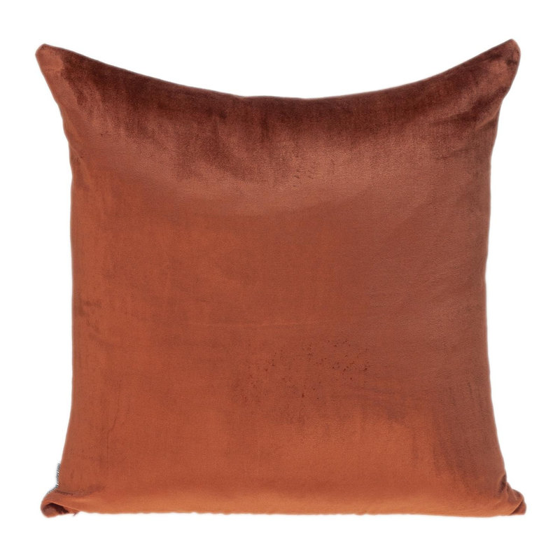 Coussin 16 po x 16 po, Brun / rose