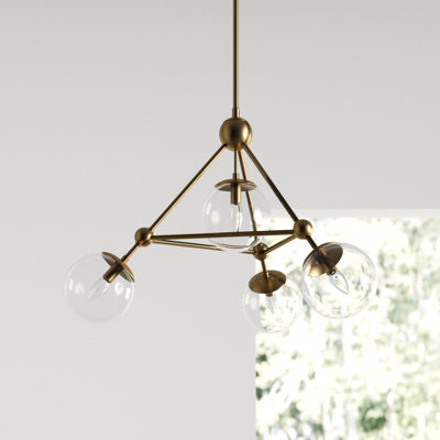 Lodge Iron 4-Light Chandelier