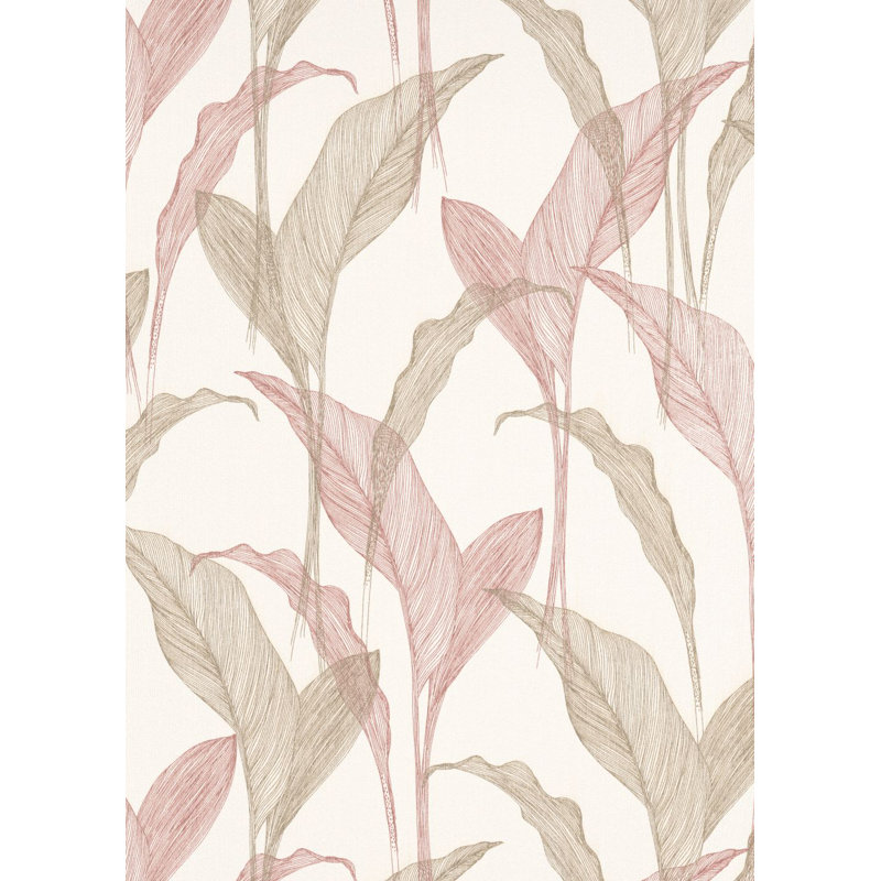 Rouleau de papier peint texturé L 33 po x l 21 po, Gris / argent / crème