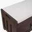 Banc de rangement rembourré avec armoire-381537196