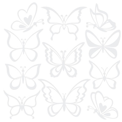 Adhésif décoratif papillon