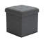 38cm Square Footstool Ottoman with Storage