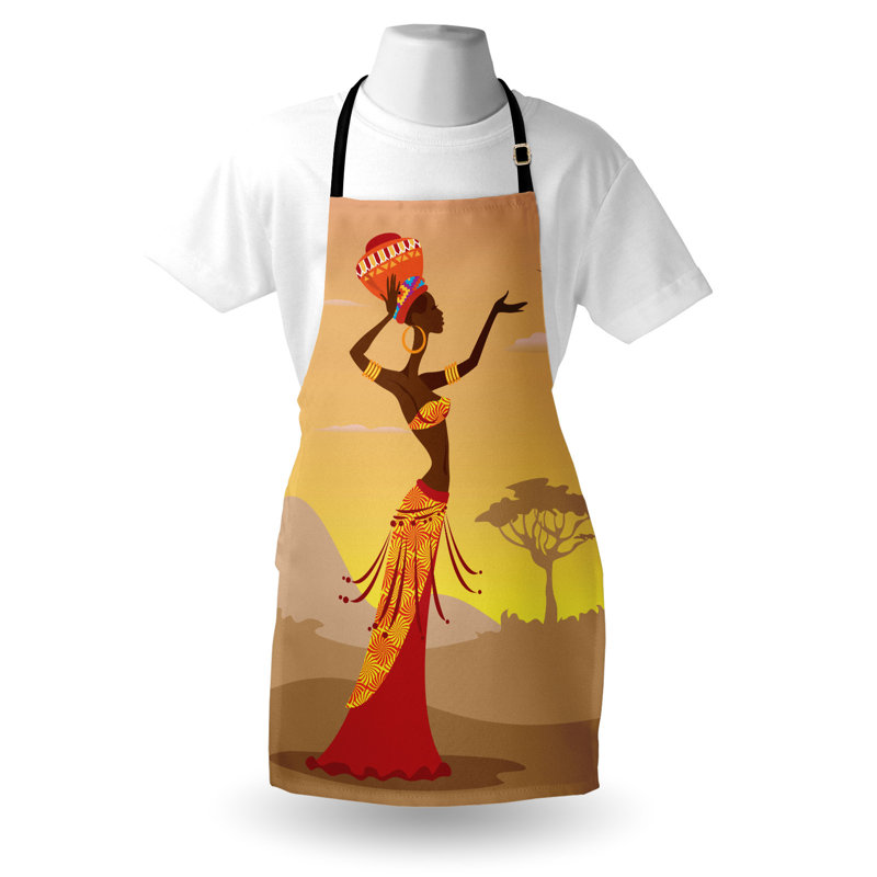 No Pattern Bib Apron