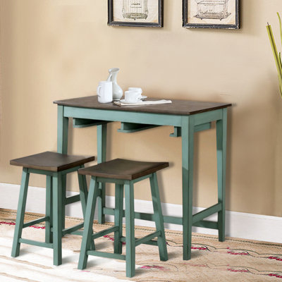 Wood 3-Piece Bar Table Set