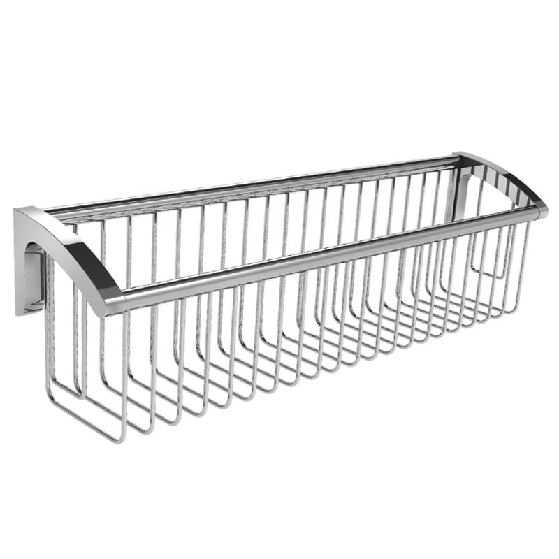 Kafka Shower Basket, Brushed Nickel