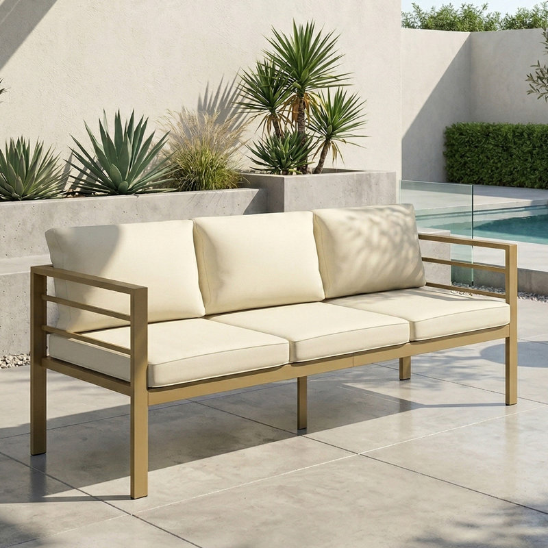 185cm Wide Straight Patio Sofa